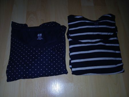 H&M Damen T-Shirts, Gr. M, schwarz/weiss, Top Zustand!
