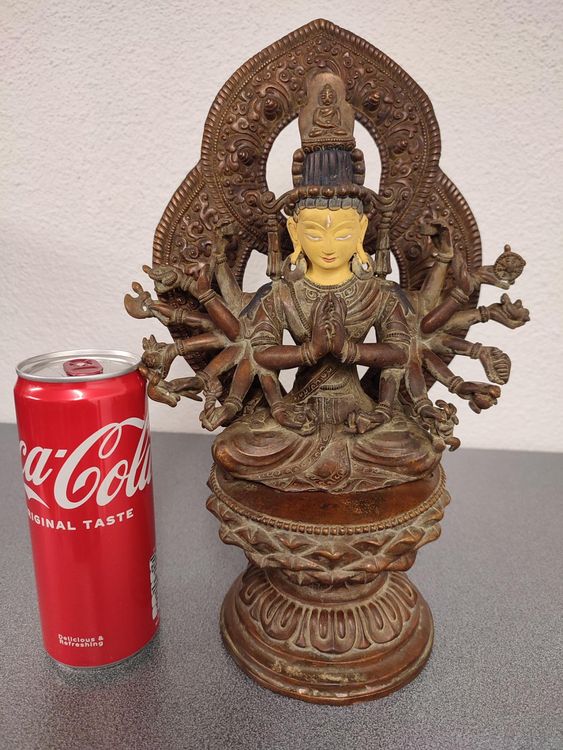 Alter Buddha / Bodhisattva Avalokiteshvara Aus Nepal Tibet | Kaufen Auf ...