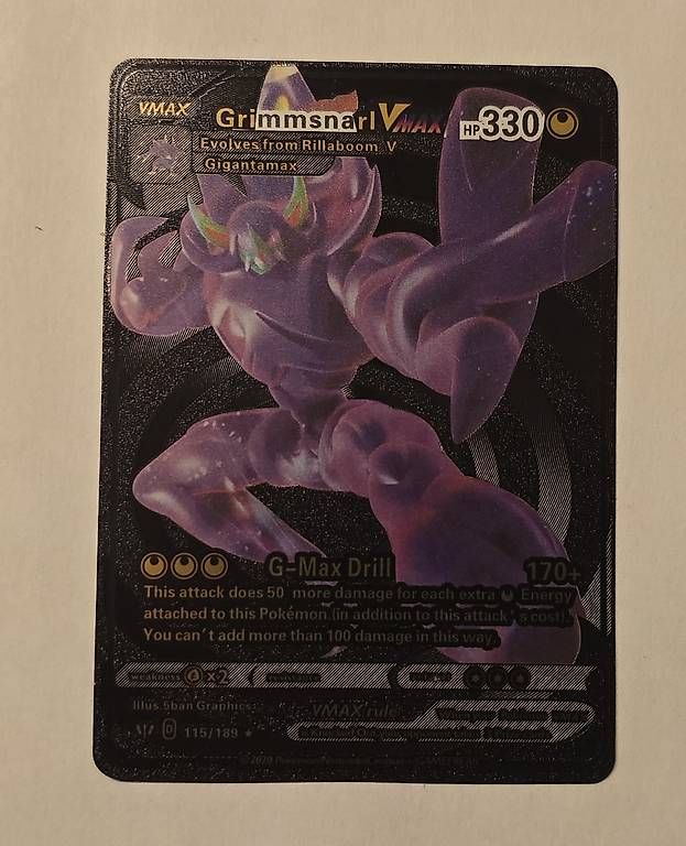 Pokémon Sammelbilder & Trading cards: Pokémon schwartz, Grimmsnarl Vmax – Gebraucht aus Bellinzona von Friederike_A