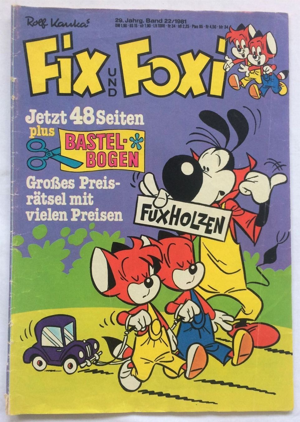 BD: Fix und Foxi - Heft - Nr.22 - 1981 – D'occasion à Schaffhausen par durruti