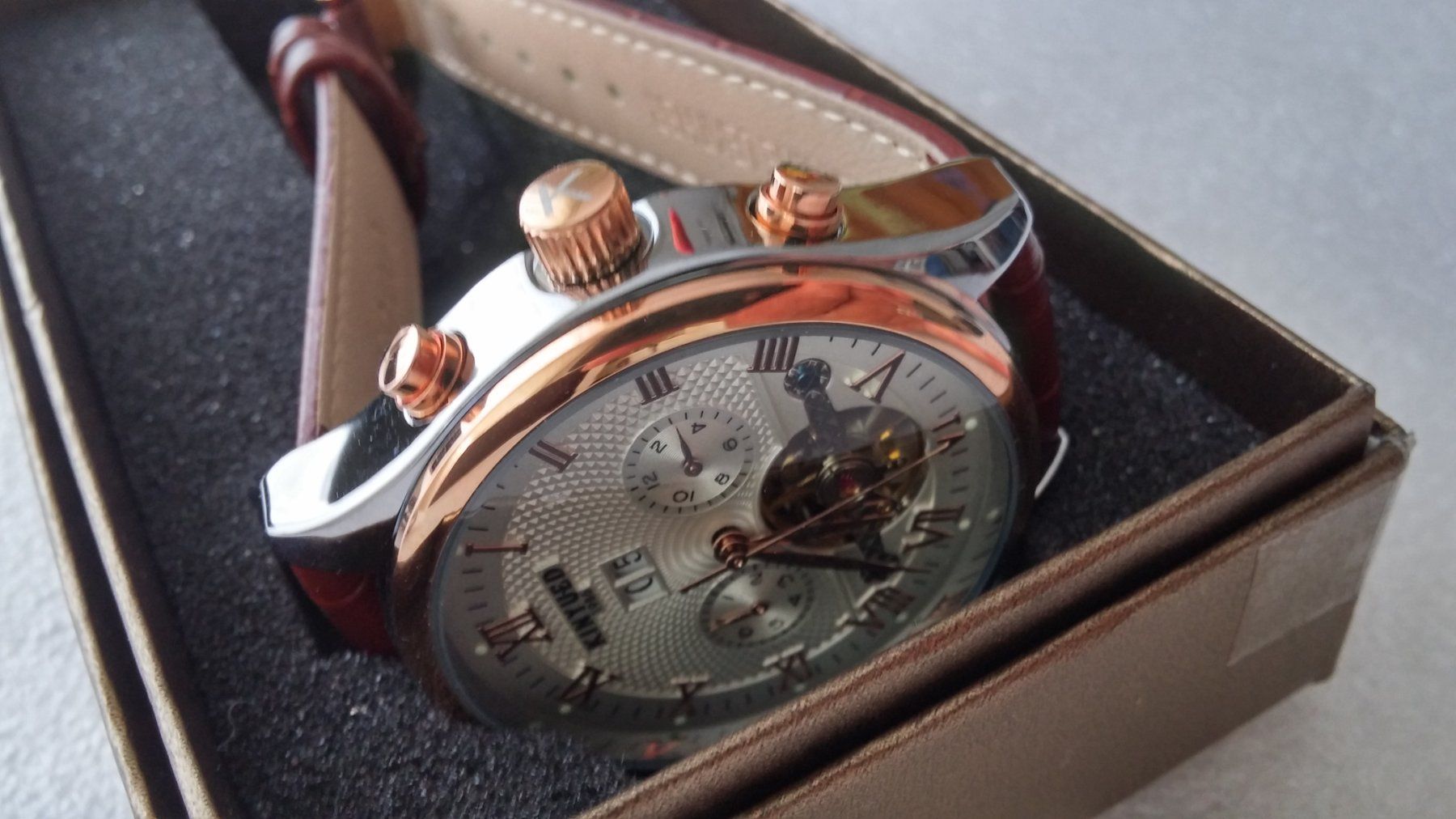 Orologi: Kinyued Automatik elegant Herrenuhr – Nuovo e nell'imballaggio originale da Zürich venduto da sendbad 5