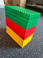 LEGO Bauplatten (8x16) Set, gelb-rot-grün, je 4 Stück