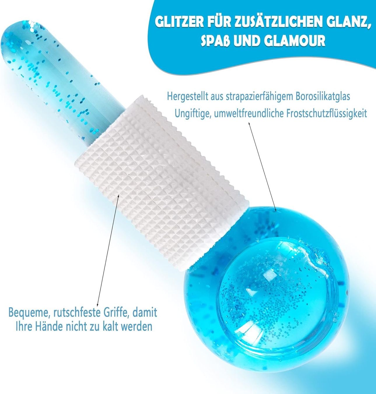 Cura del viso: Gesichtseiskugeln Ice Globes, 2 Stück – Nuovo e nell'imballaggio originale da Knutwil venduto da NiMa1993 1