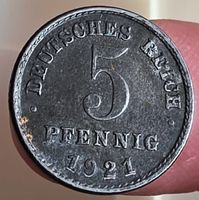 DEUTSCHLAND 5 PFENNIG 1921 F