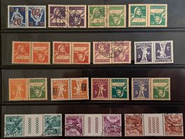 CH Briefmarken Lot "Kehrdruck"