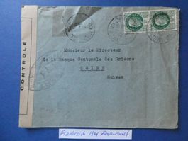 Frankreich 1941 Zensurbrief