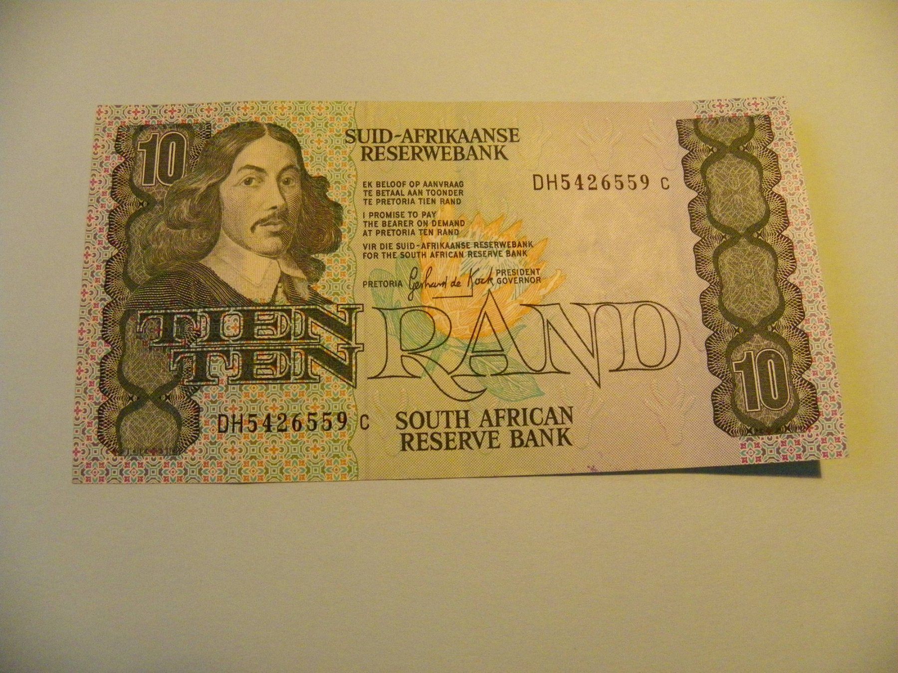Banknoten: Südafrika 10 Rand, Selten, Jahrgang Unbekannt, Top Zustand – Gebraucht aus Untersiggenthal von Rodri58