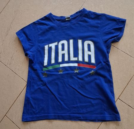 Tshirt kurzarm unisex 7-8 Jahre Aufschrift "ITALIA" 122/128