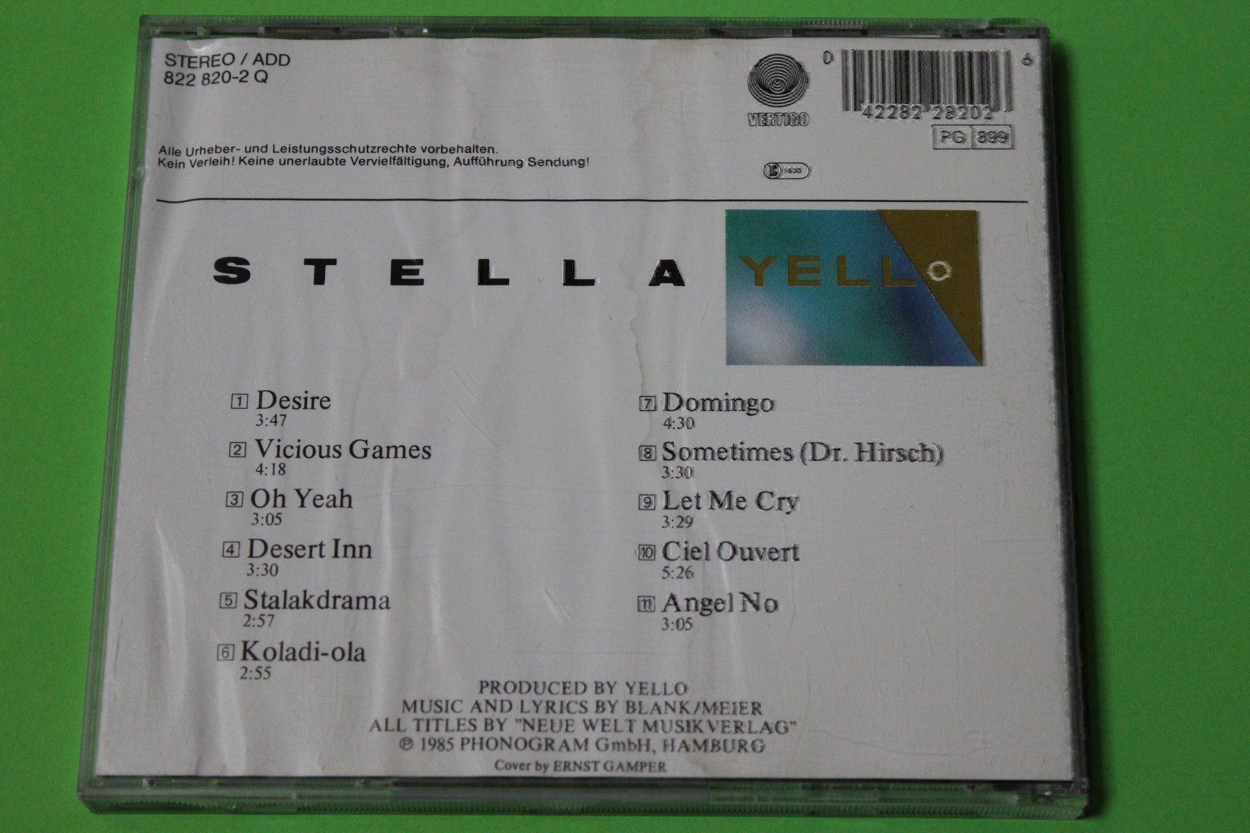CD: YELLO - STELLA CD 80er-Pressung!!!!!!!!! – Difettoso da Tübach venduto da JamesStone 3