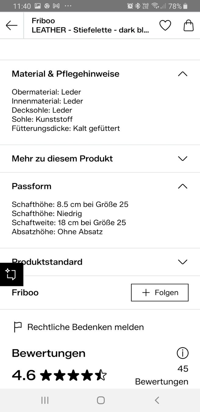 Friboo Scarpe per ragazze: MÄDCHEN LEDER STIEFELETTE/ NEU – Nuovo (secondo la descrizione) da Root venduto da LifestyleAccessoires 6
