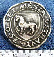 OSTRAVA TSCHECHIEN 700JAHRE ABZEICHEN ANTIK VINTAGE 1967
