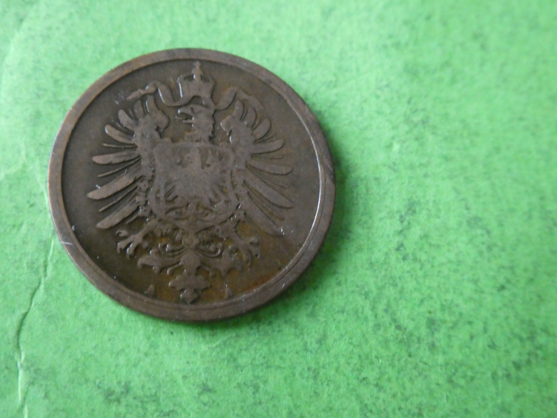 Tutti le monete: Dt. Reich 1874 A, 2 Pfennig – Usato da Hinterforst venduto da Rohusri 1