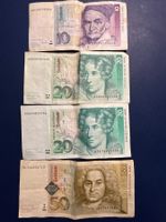 100 Deutsche Mark Verschiedene Banknoten