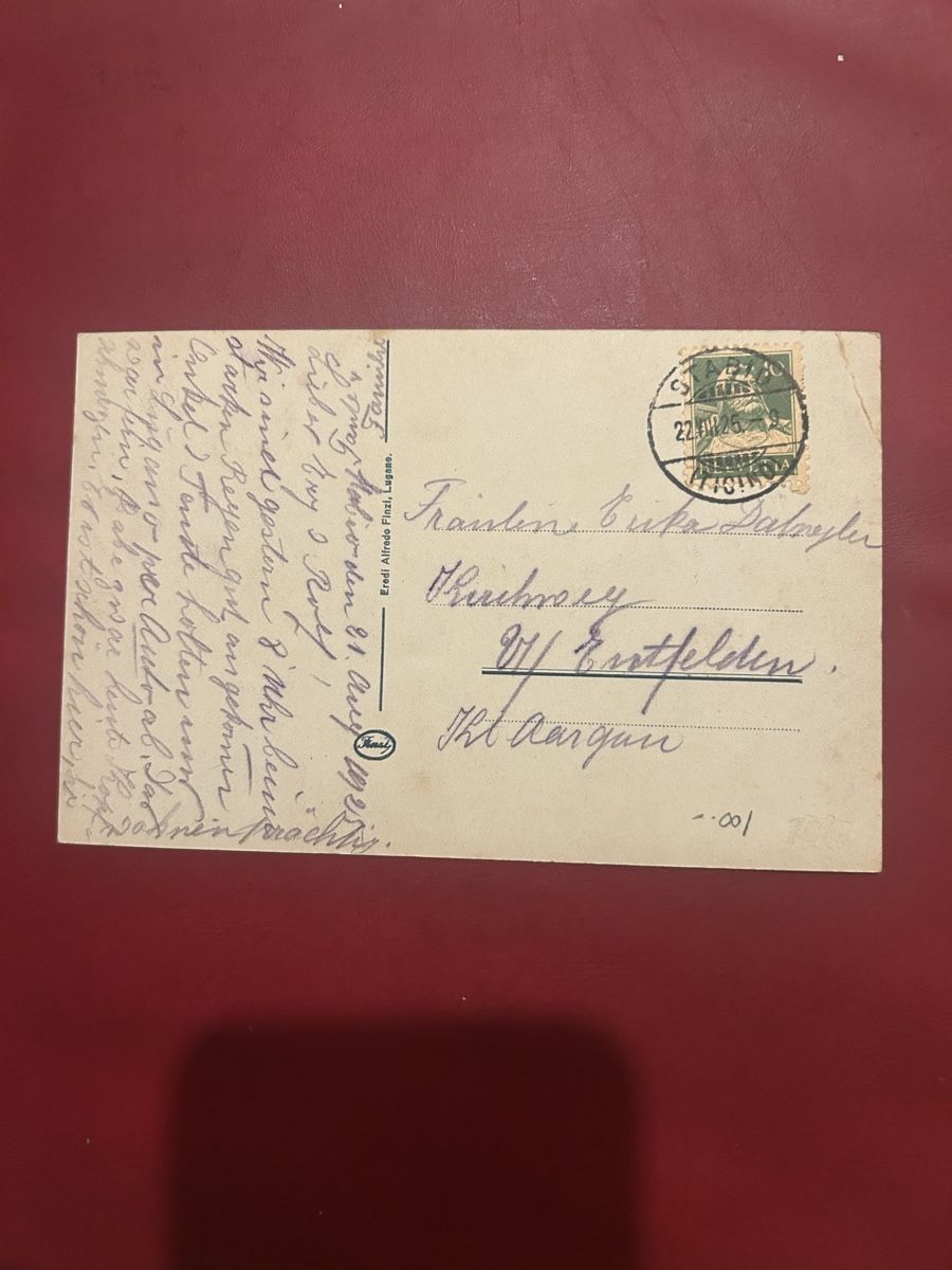 Cartoline postali: Stabio 1925 – Usato da Breganzona venduto da Milesbo 1