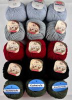 Strickwolle gemischt 15 Knäuel