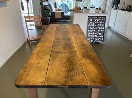 Charmanter französischer Bistrotisch - Eiche über 100 jährig
