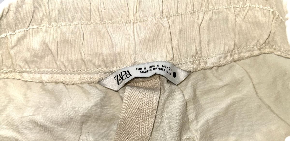 Zara Pantaloni: ZARA HOSE GR. S LEINEN neuwertig – Nuovo (secondo la descrizione) da Unteraegeri venduto da MH203 8