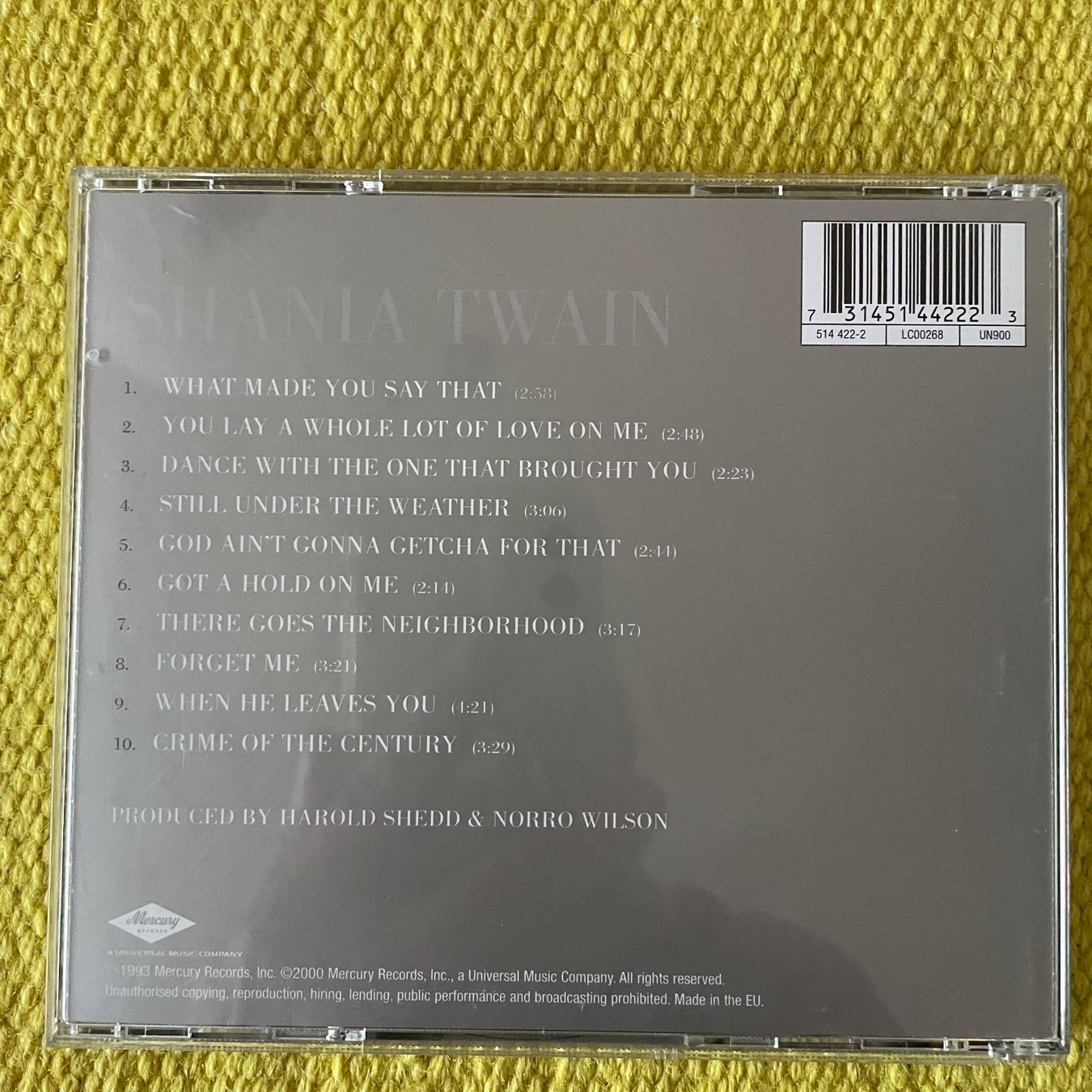 CDs: SHANIA TWAIN-SHANIA TWAIN – Gebraucht aus Rorschacherberg von CD-Roli 1