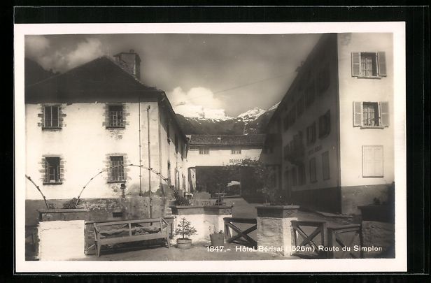Cartes postales: AK Simplon, Hotel Bérisal – D'occasion à Berlin par bartko-reher