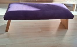 Meditationsbank violett – gepolstert, klappbar & bequem