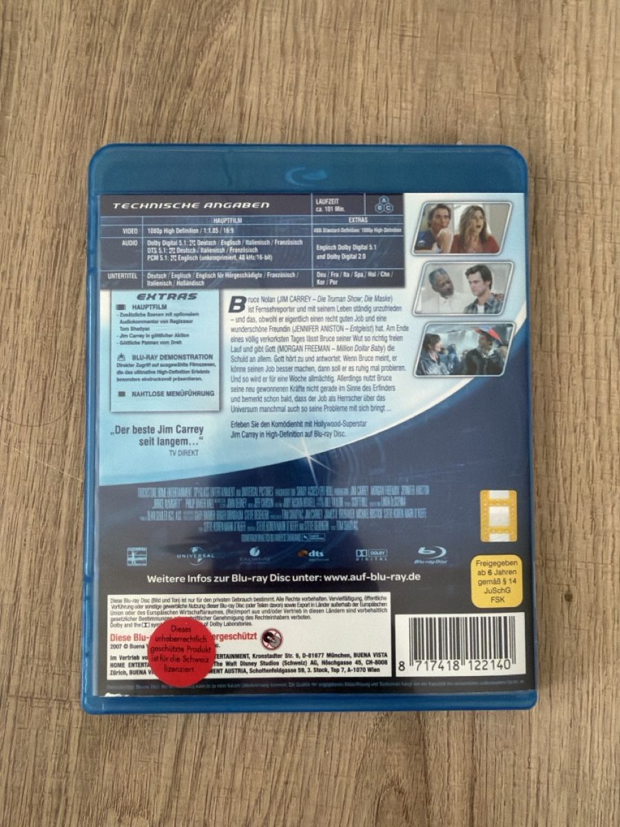Tutti i DVDs: Bruce Allmächtig (2003, selten) BluRay – Usato da Hagendorn venduto da masterchieff 1