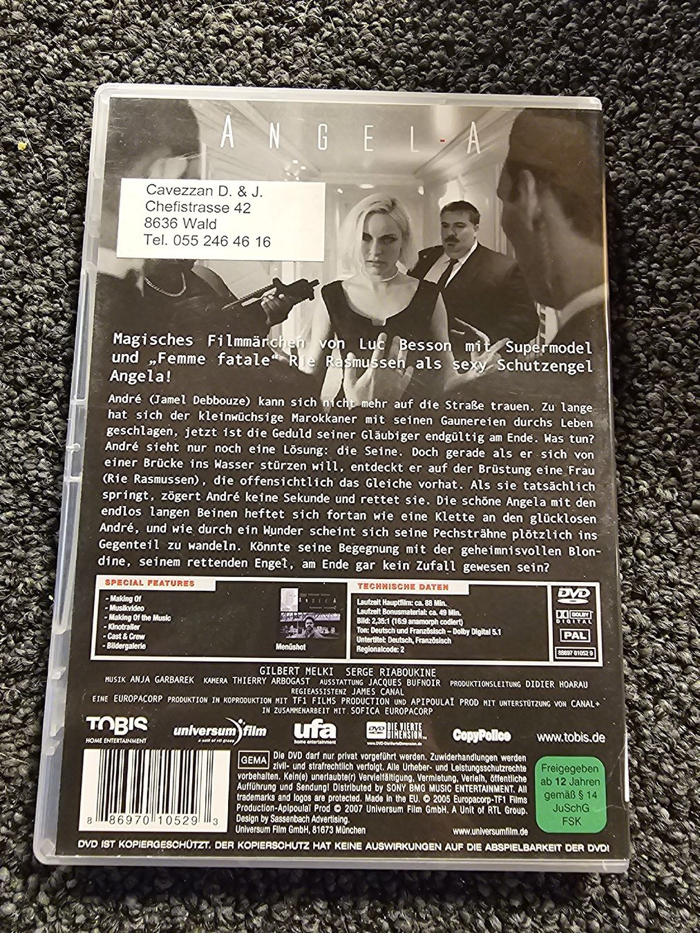 Tutti i DVDs: DVD Angela (21242) – Usato da Ruswil venduto da jan_bxl5 1