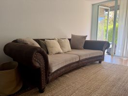 Grosses Bigsofa / Megasofa Mikrofaser inkl. Kissen – ab 1.–