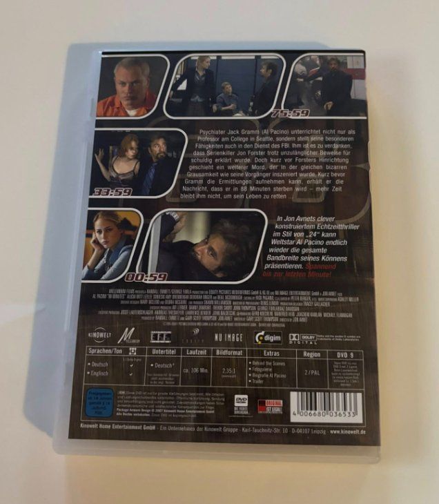Alle DVDs: 88 Minutes (2007) DVD – Gebraucht aus lupfig von maniacs666 2