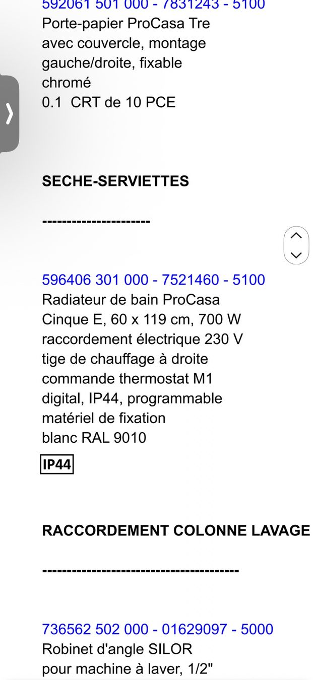 Handtuchhalter: Sèche-serviettes électrique ProCasa Cinque E 700W (NEUF) – Neu und originalverpackt aus Begnins von Mathieu.Mathieu 2