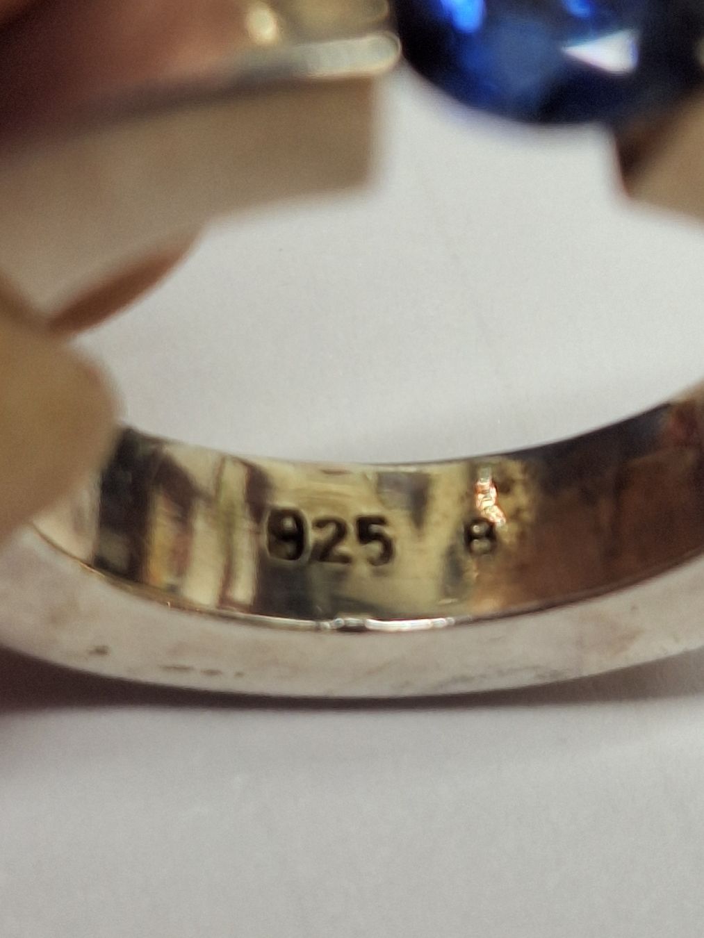 Anelli: Silberring Glasstein I'm Brillantschliff – Usato da Rheinfelden venduto da Cleopatra2000 2