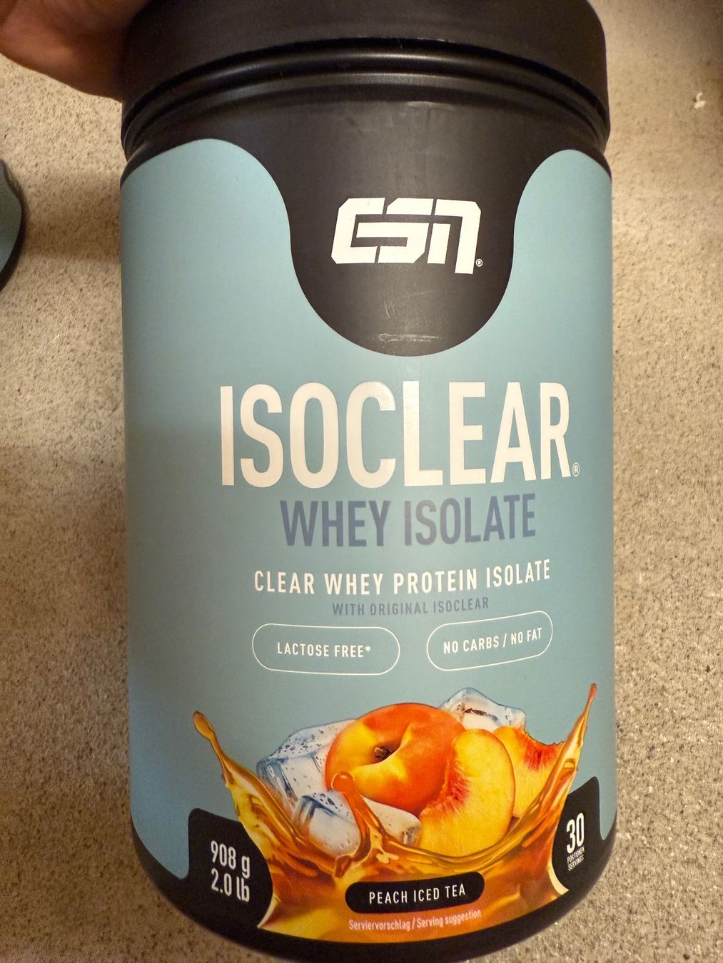 Esn Aliments & Spécialités: ESN Isoclear Whey Isolate Peach Iced Tea 908g Dose – Neuf avec emballage d'origine à Ermenswil par jessica288