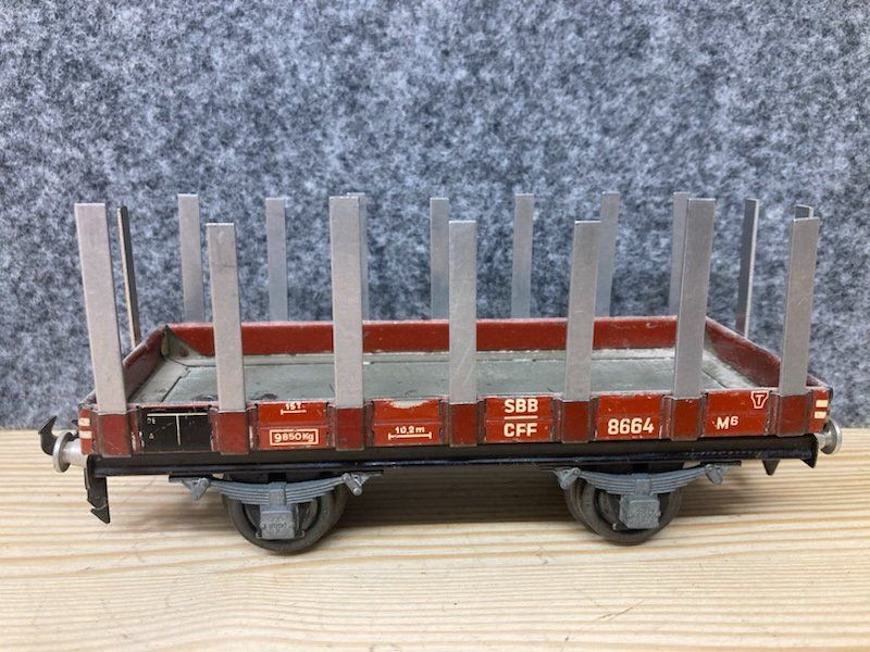 Buco Modellini di ferrovie: Buco Spur 0 Rungenwagen 8664 – Usato da Büsserach venduto da ModellbahnDepot 2