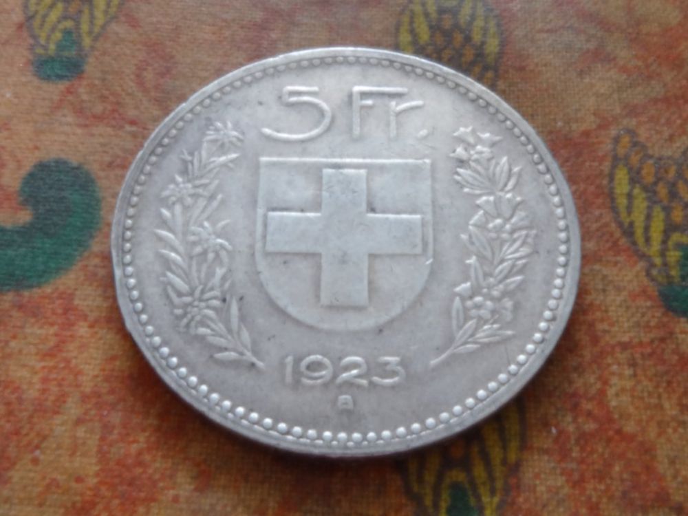 Toutes les monnaies: 5 Fr. 1923 – D'occasion à Romanel-sur-Lausanne par Swift13