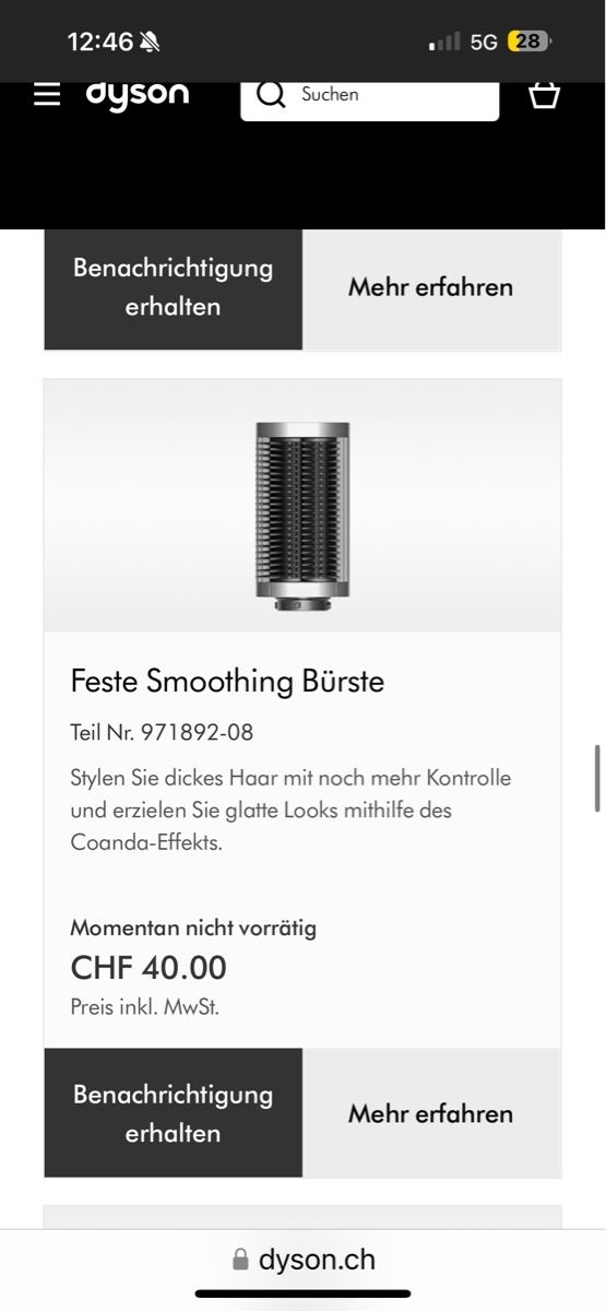 Dyson Asciugacapelli: Dyson Airwrap Aufsatz Smoothing Bürste – Nuovo (secondo la descrizione) da Winterthur venduto da Sjull 6