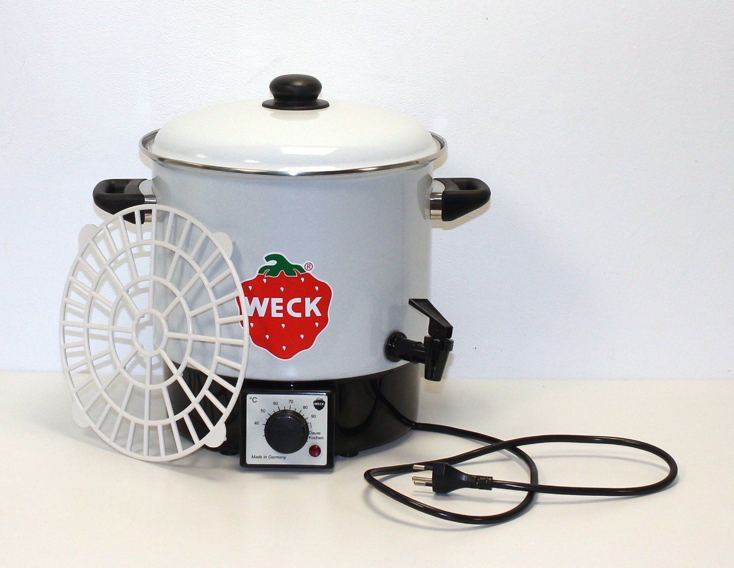 Weck Pentole: WECK Sterilisiertopf Multi-Einkochtopf mit Hahn 9 l - neu – Nuovo (secondo la descrizione) da Kägiswil venduto da nick333