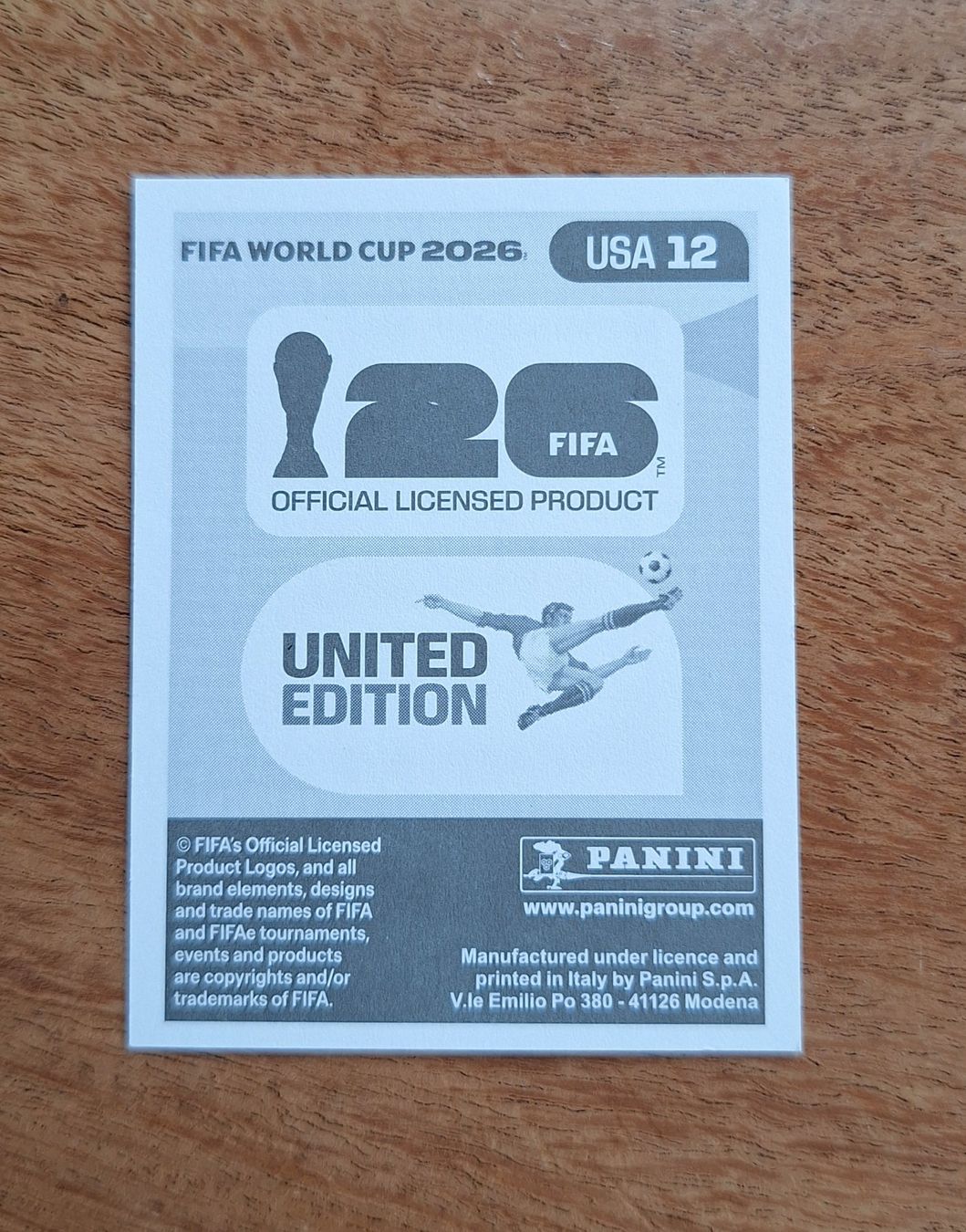 Panini Carte collezionabili: Panini Timothy Weah USA 12 – Nuovo (secondo la descrizione) da Romanens venduto da Crocette 1