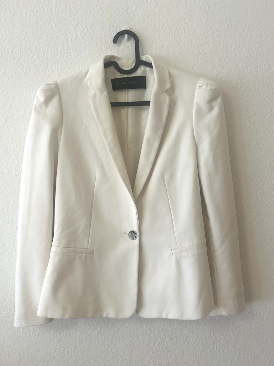 Zara Giacche: Blazer crème élégant, Zara, taille S – Usato da Carouge GE venduto da Emilynette 1