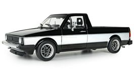VW CADDY PICK-UP MKI WORKS 1982 - BLACK WHITE 1/18 NEUHEIT