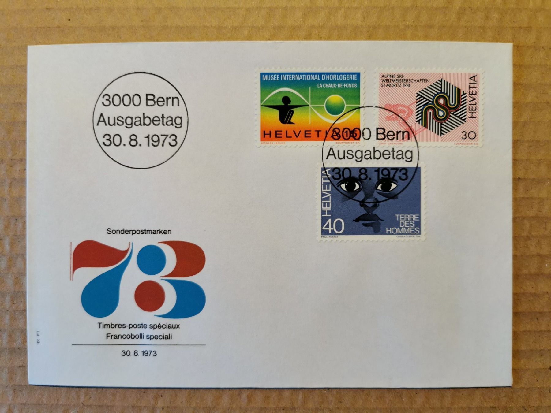 Tutti i francobolli: FDC Timbres-poste Spéciaux 1973 – Usato da Pailly venduto da jme99