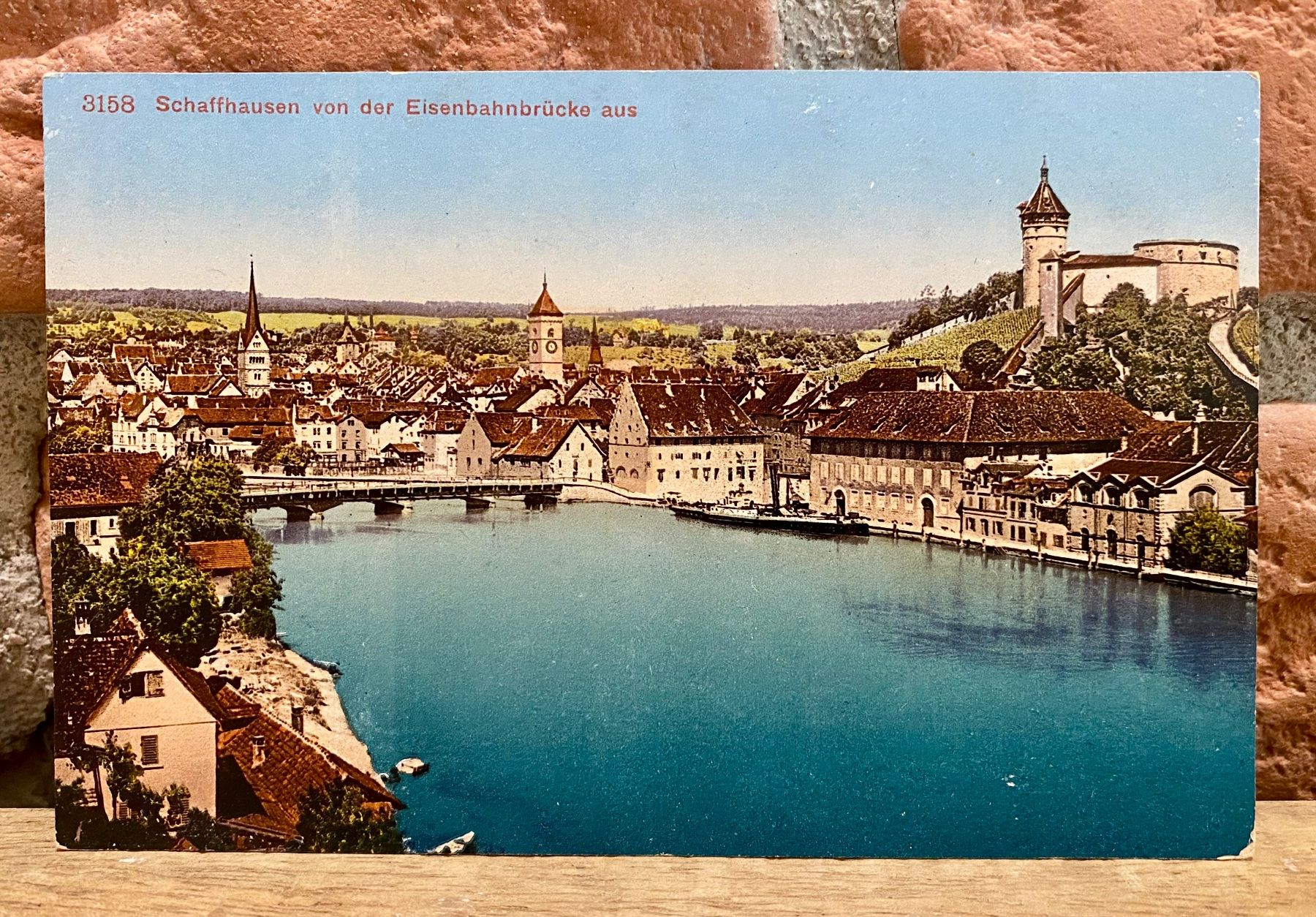 Cartoline postali: Schaffhausen von der Eisenbahnbrücke aus – Usato da Root venduto da ENGLAND-TREASURES