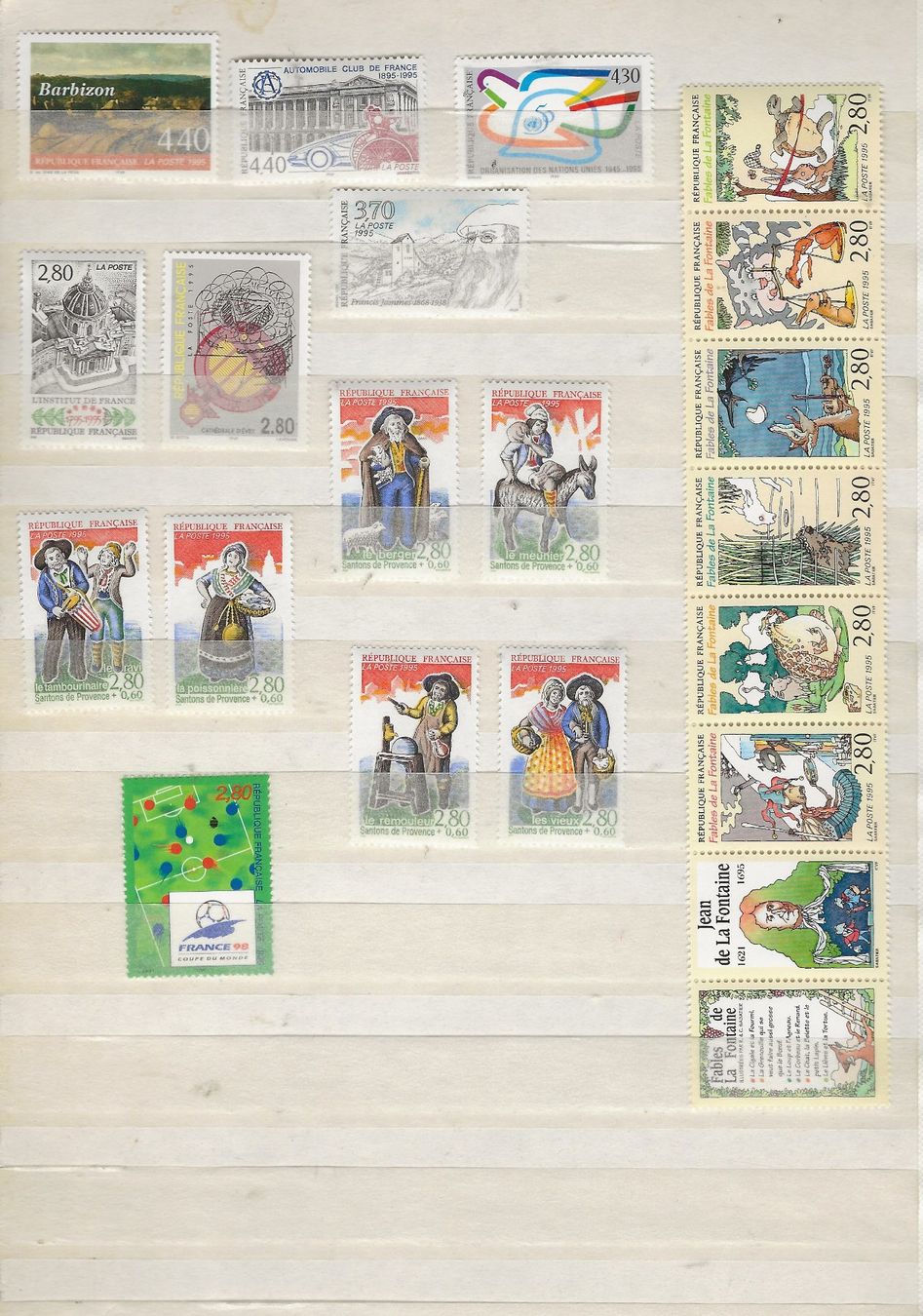 Tutti i francobolli: France Lot 1995 ** – Usato da Sion venduto da PierreP01 2
