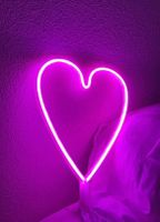 LED Herz in rosa