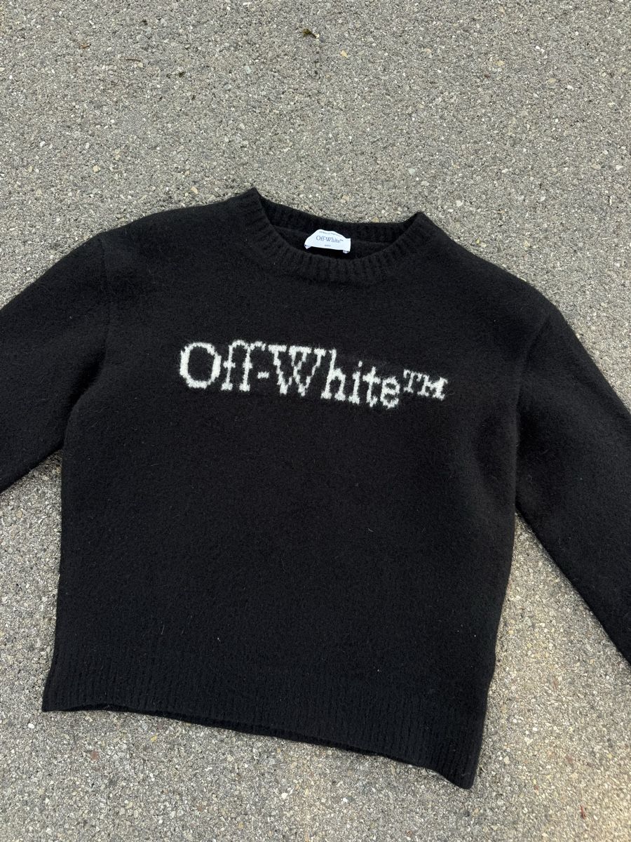 Off-White Maglioni & Felpe: Original Off-White Wool Knit Sweater Black Fits M – Usato da Effretikon venduto da rus_2l2p 1