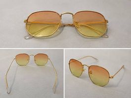 Elegante Sonnenbrille mit Goldrahmen