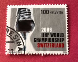 Nr.1301 EISHOCKEY-WELTMEISTERSCHAFT 2009 GESTEMPELT    