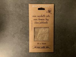 Happytappi Mini Jutetasche, 10 x 14 cm