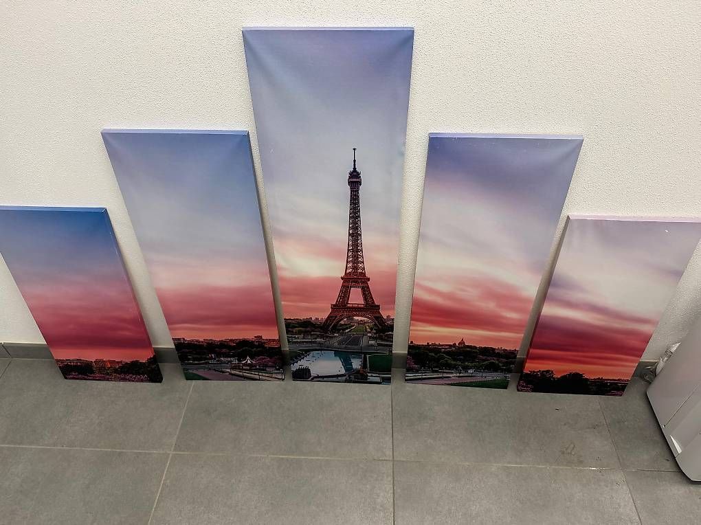 Gemälde: Quadro con Torre Eiffel  stampa su 5 pannelli – Gebraucht aus Pura von Andy_the_dealer 1