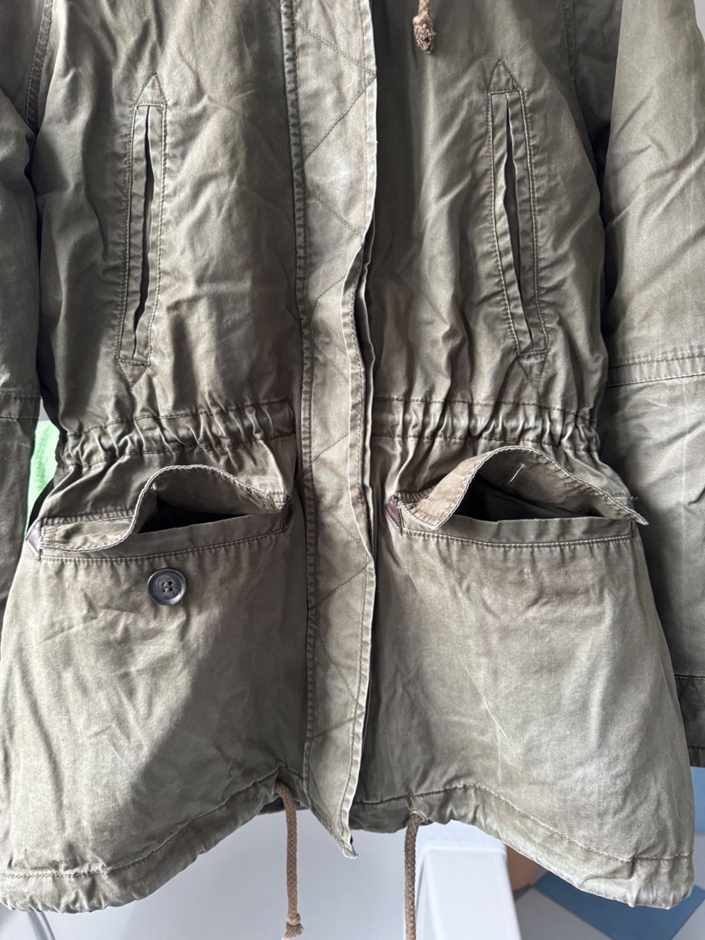Mango Giacche: Mango Herbst-/ Winterjacke Größe S mit Innenfutter – Usato da Trélex venduto da stripedthrift 5