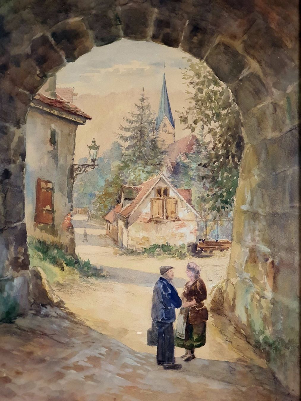 Dipinti: ORIGINAL AQUARELL MIT SCHÖNEM PASSENDEM RAHMEN – Usato da Gersau venduto da grafik-kunst 1