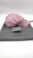 BALENCIAGA Double Logo Cap Light Pink & White – S — 